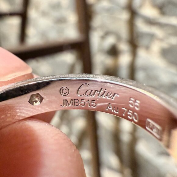 Cartier White Gold LOVE Small Model 1 Diamond Ring - Picture 7 of 15